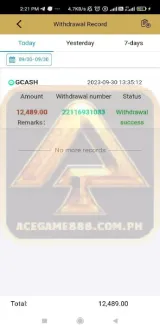 ACEGAME888 Casino Withdrawal